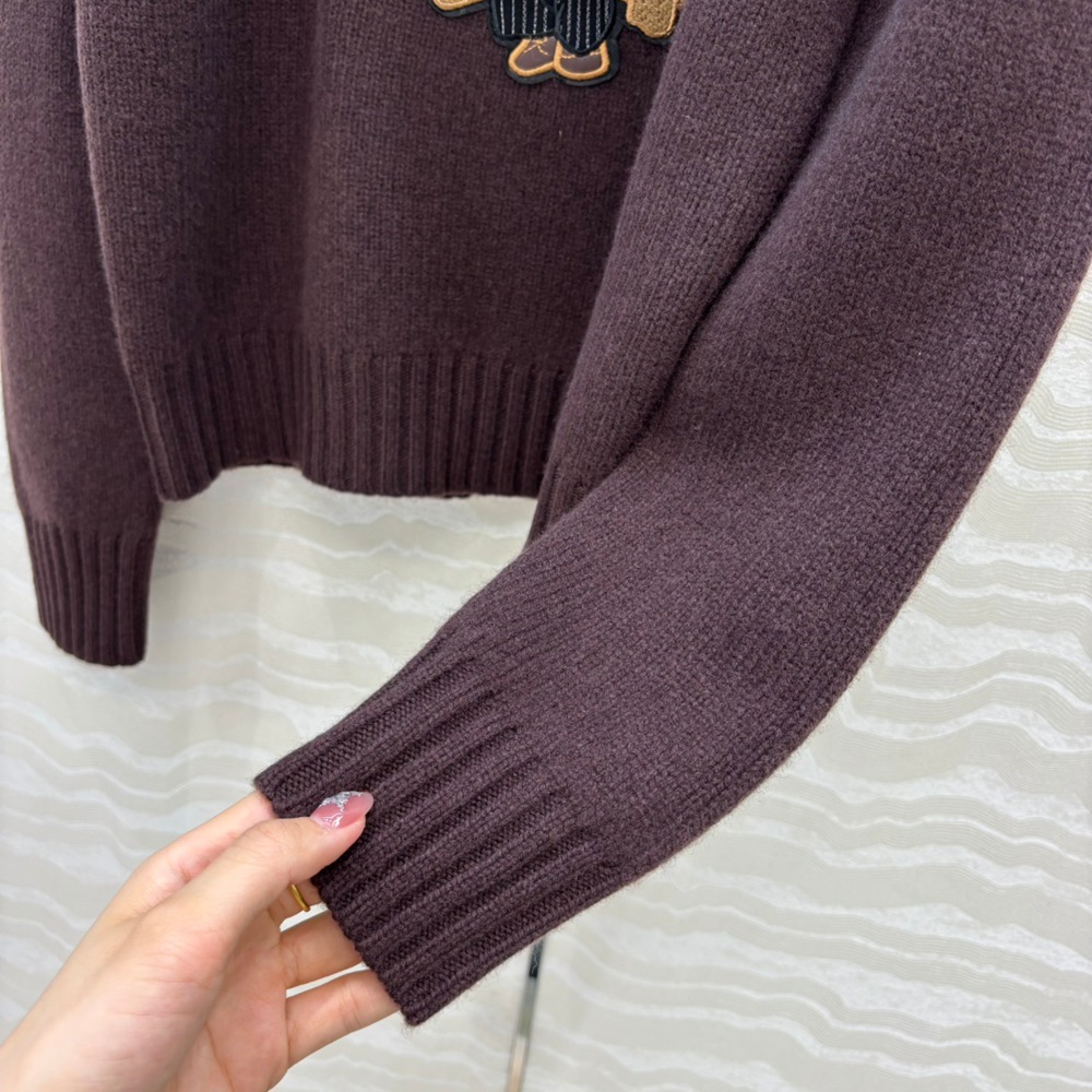 Ralph Lauren Gentleman Bear Brown Crewneck Sweater - Picture 8 of 8